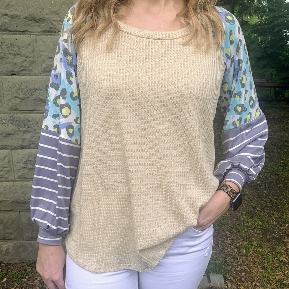 Color Block Sleeve Top
